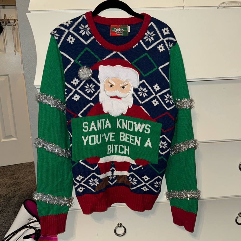 Spencer’s Ugly Christmas Sweater- Size Medium